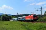 SZ 541 011 mit dem IC 311 nach Zagreb bei Finkenstein am 07.06.12