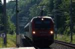 SZ 541 109 mit dem D 314 aus Beograd nach Villach Hbf bei der Einfahrt in Faak am See am 08.06.12