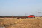 541 011 mit Güterzug am 15.03.2015 bei Crnotice.