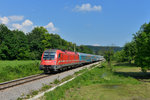 541 021 mit D 210 am 10.06.2015 bei Zaloše.