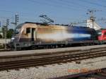 Etwa zweieinhalb Stunden spter prsentierte sich die jngere der beiden ( Swarovski , 541 101-6) auf dem Bahnhof der Hauptstadt Laibach im strahlenden Sonnenlicht (20.8.2009).