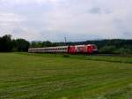 Am 06.06.12 war SZ 541 101  CocaCola  bei Faak am See mit dem EC 1213  Mimara  (Spittal-Millstttersee - Zagreb Glavni kolodvor) unterwegs.