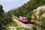 541 013 „Almdudler“ am 10.08.2014 bei Hrastovlje.