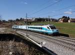 Der 310 005 als IC nach Maribor am 11.03.2017 unterwegs bei Črešnjevec.