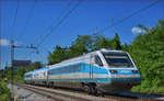 SŽ 310-005 fährt durch Maribor-Tabor Richtung Maribor HBF. /23.5.2017