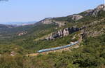 310 001/310 004 und 310 002/310 005 als IC 503  Pohorje (Hodos-Koper) bei Zanigrad 8.9.20