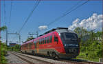 SŽ 312-125 fährt durch Maribor-Tabor Richtung Maribor HBF.