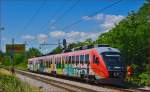 SŽ 312-131 fährt durch Maribor-Tabor Richtung Mariboe Hauptbahnhof.