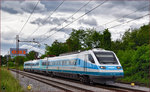 SŽ 310-005 fährt durch Maribor-Tabor Richtung Maribor HBF. /1.6.2016