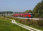 Der 312 102 als Regionalzug am 05.10.2017 unterwegs bei Križni Vrh.