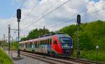 S 312-113 fhrt durch Maribor-Tabor Richtung Maribor Hauptbahnhof.