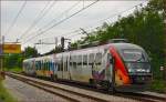 SŽ 312-123 fährt durch Maribor-Tabor Richtung Maribor HBF.