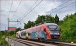 SŽ 312-101 fährt durch Maribor-Tabor Richtung Maribor HBF. /15.7.2016