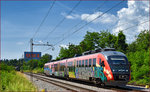 SŽ 312-105 fährt durch Maribor-Tabor Richtung Maribor HBF.