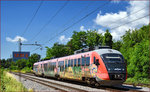 SŽ 312-120fährt durch Maribor-Tabor Richtung Maribor HBF. /21.6.2016