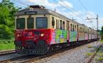 S 315-222 fhrt durch Maribor-Tabor Richtung Maribor Hauptbahnhof. /16.6.2013