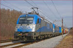 ADRIA 1216 922 'Vanja'+1216 921 'Tamara' ziehen Containerzug durch Maribor-Tabor Richtung Koper Hafen.