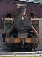 JŽ 62-121 wurde 1957 vom Industrieunternehmen Đuro Đaković auf Basis der United States Army Transportation Corps Kriegslokomotive USATC-Klasse S 100 gebaut. (Eisenbahnmuseum Ljubljana, August 2019)