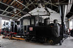 Die Dampflokomotive 162-001 stammt aus dem Jahr 1880. (Eisenbahnmuseum Ljubljana, August 2019)