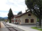Vuzenica (bis 1918 Saldenhofen), mit Fahrdienstleiter besetzter Bahnhof, Lage: Km 51,7 [2017-07-19]