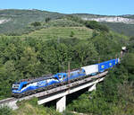 Die neue 193 012  Nina  traktionierte am Abend des 4.