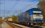 ADRIA Transport 2016 921 'Ingrid' zieht Containerzug durch Maribor-Tabor Richtung Koper Hafen.