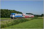 Am Morgen des 09.07.2011 weckt Adria Transport 2016.920 mit ihrem R 8555 auf der Fahrt nach Wies-Eibiswald Tiere & vielleicht auch Menschen im Oisnitzgraben.