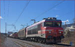 SŽ 363-002 zieht Güterzug durch Maribor-Tabor Richtung Norden.