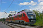 SŽ 312-102 fährt durch Maribor-Tabor Richtung Maribor HBF.