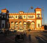 Ein Teil vom Bahnhofsgebude am 07.02.2013 in Jerez de la Frontera.