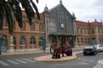 Das alte Bahnhofsgebude von Almeria liegt neben den neuen Bahnhof, 12 April 2007