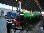 Die 1862 bei John Jones & Son in Groß-Britannien gebaute Dampflokomotive 1 “Tardienta” war Anfang November 2022 im Eisenbahnmuseum Madrid ausgestellt.