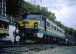 RENFE 251 007 im Madrider Bahnhof Principe Pio, Juli 1992, HQ-Scan ab Dia.