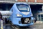 Zug der Bauart Civity mit der Kennzeichnung 557 504 geh�rt zu einem batterieelektrischen Triebzug (Civity BEMU) des Herstellers CAF.