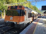 RENFE - Triebwagen ETB 9-447-185-0 in Ribes am 04.10.2016