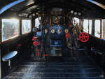 Auch der Führerstand der 1957 gebauten Dampflokomotive 141F-2348 war für die Museumsbesucher zugänglich.