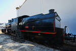 Die 1906 gebaute Dampflokomotive FCA 53  Mallet-Compound  (060-4013) war Anfang November 2022 im Eisenbahnmuseum von Katalonien ausgestellt.