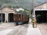 Angekommen nach ca.60 min in Soller muss der Triebwagen wieder ans andere Ende des Zuges.