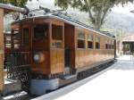 Der hlzerne Triebwagen No.1 der Ferrocarril de Sller.