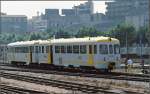 Dieseltriebwagen der FEVE in Palma de Mallorca.