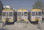 MAN Dieseltriebwagen der SFM(Serveis Ferroviaris de Mallorca)ende der 1980er Jahre im Bahnhof Palma.(Archiv P.Walter)