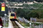 61-14 aus Richtung Sineu, in den Bahnhof Sant Joan einfahrend.