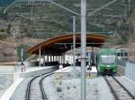 Stadler GTW AM3 am 09.03.2008 im Bahnhof Monistrol-Vila 172 m, hier beginnt hinter dem Bahnhof die Zahnstrecke.