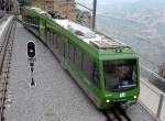 Triebzug Stadler GTW AM5 Les Agulles am 09.03.2008 kurz vor der Einfahrt in die Bergstation Montserrat 700 m.