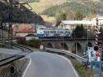 Zurückgekehrt in die Talstation Ribes Enllac startet Triebzug Beh 4/8 A8 Balandrau am 07.03.2008 zur nächsten Bergfahrt zum Vall de Nuria.