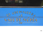 Vall de Nuria / Cremallera - Fahrzeuganschrift am 04.10.2016