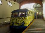 Funicular in der Talstation des Bergs Tibidabo am 20.07.2011