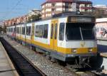 Doppelzug der Line 1, vorn Zug 3718, am 29.11.2007 in der Endstation Paterna, jeder 2.Zug fhrt weiter bis Llira.