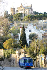 Wagen 6 der Tramvia Blau (Barcelona, Februar 2013)