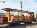 Vierachsiger Anhnger der Straenbahn Soller - Puerto Soller am 27.09.2003 in Soller.